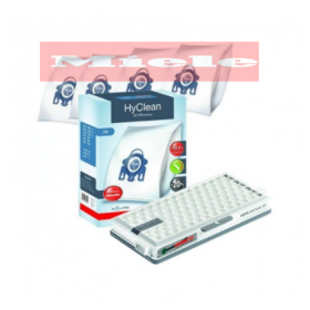 Miele GN Hyclean 8 Bags and Hepa Filter Bundle, MLEHA50